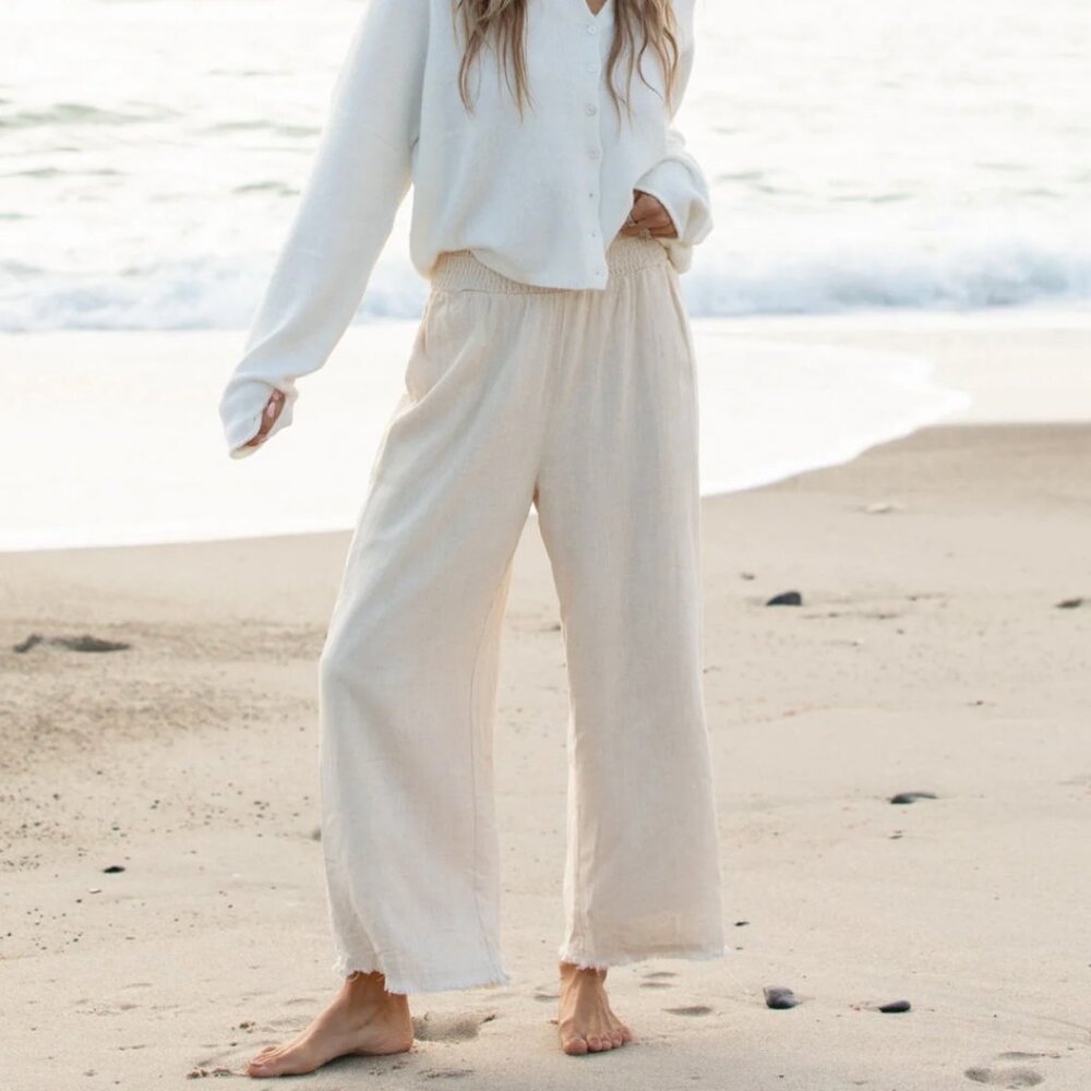 NWOT Luca Lined Linen Pants - Size M